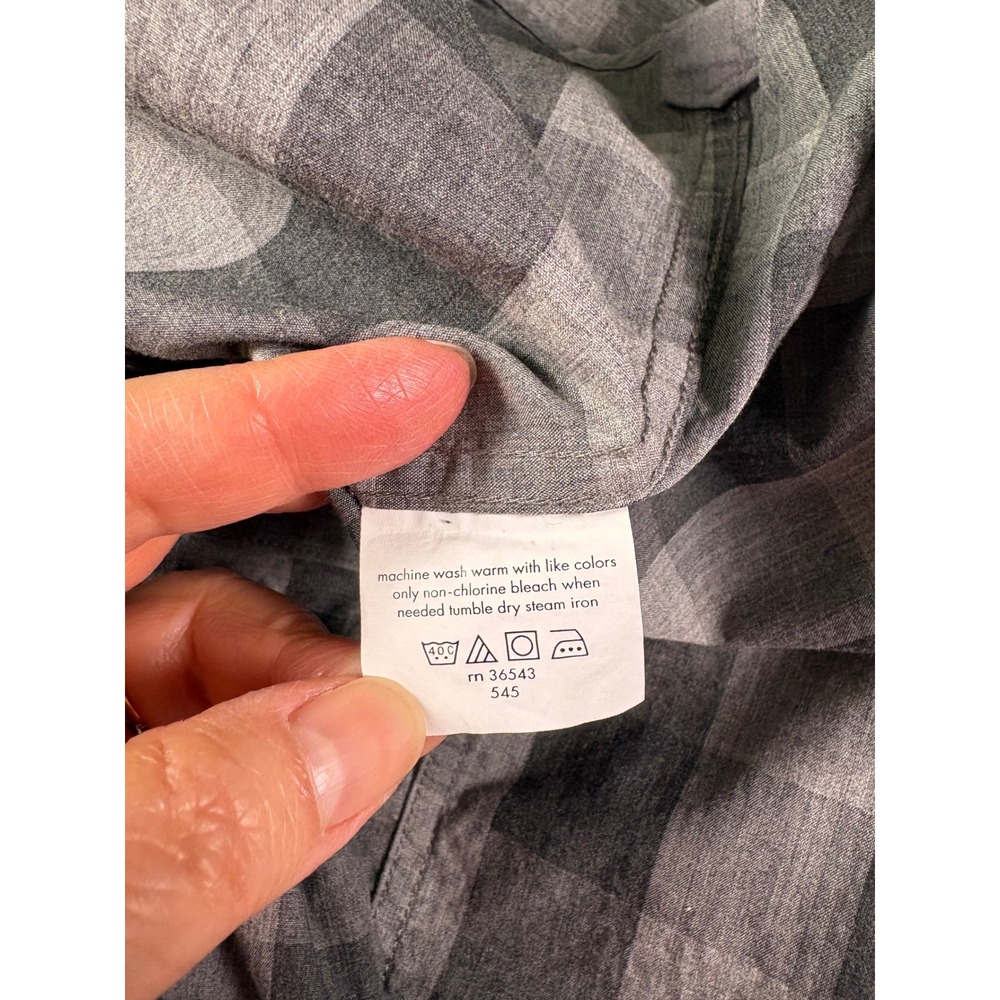 Todd Snyder Melange Button Up Shirt 16.5 34/35 L Buffalo Plaid Check Work Preppy - Picture 4 of 6